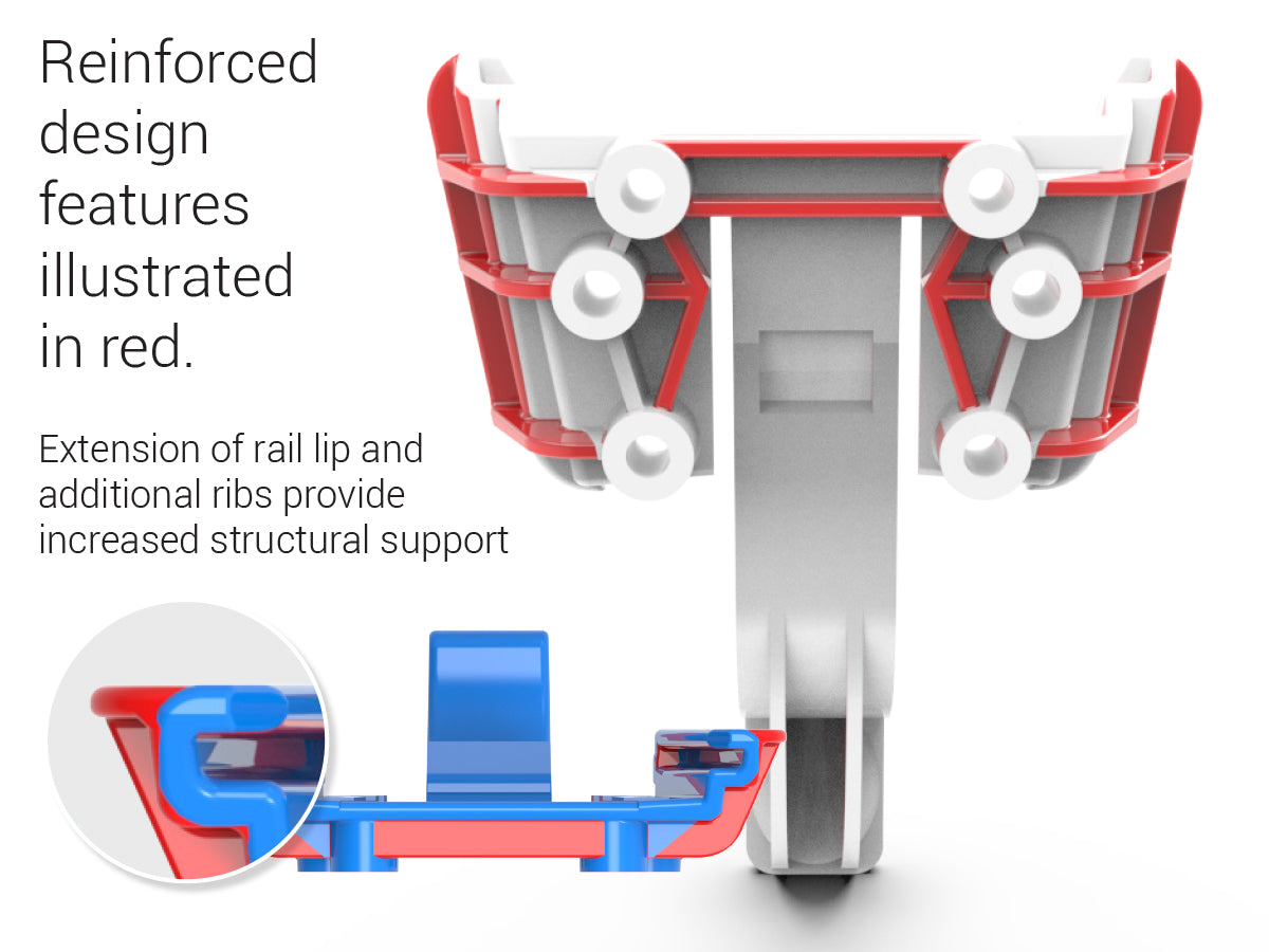 Rigid Snap Mount Rail for xTablets and xCases
