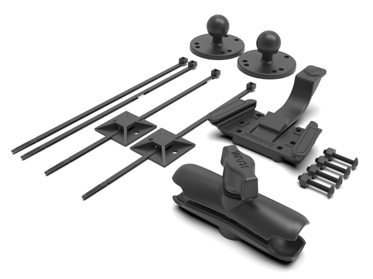 Snap Rail Mount Kit with Double Socket Arm - Medium Duty