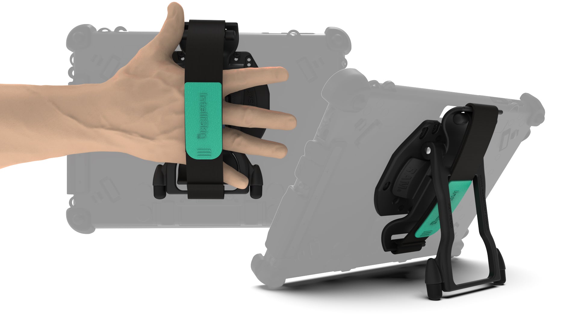 Hand Accessory Multiple Display RAM® Kickstand Hand Strap Combination Accessory - Multiple Devices ...