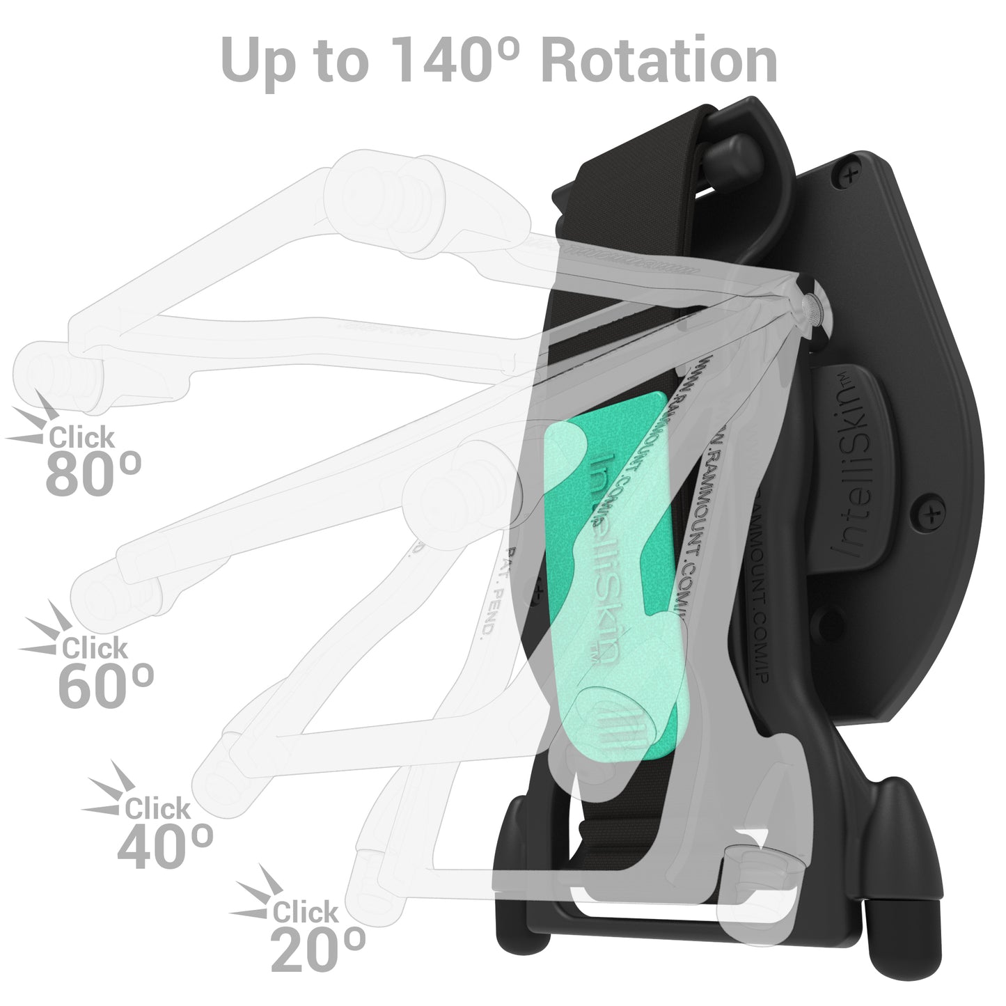 Surface Pro 9 with RAM® Mounts Hand Strap and Kickstand