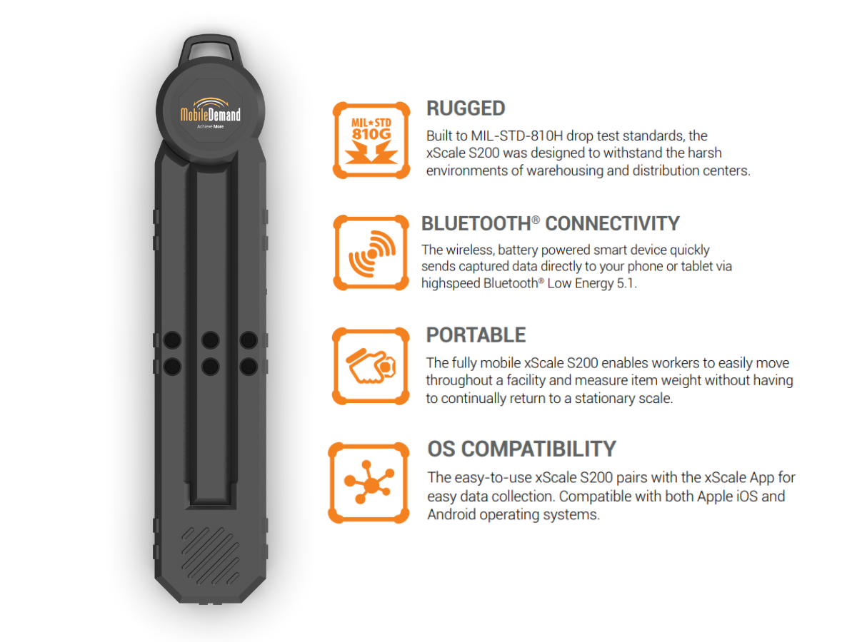 xSCALE S200 Bluetooth Portable Scale